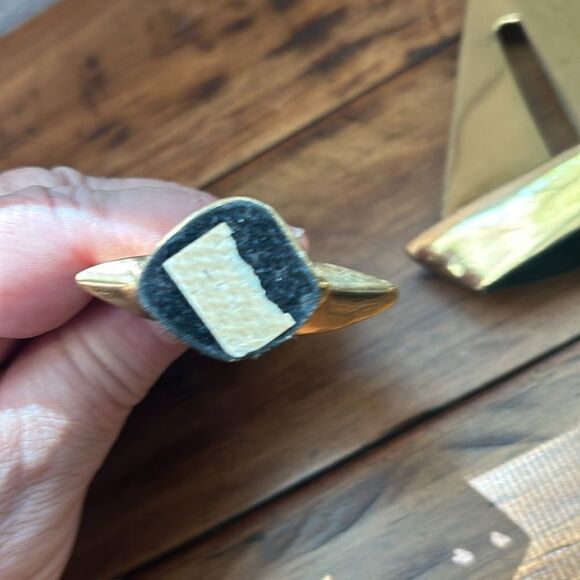 Vintage Mid-century modern brass sailboats 3 total. - Picture 8 of 13